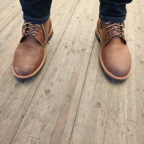 Oak Street Bootmakers Field Boot in Maryam Natural Reverse Horsebutt
