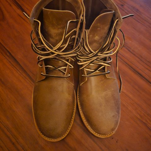 Oak Street Bootmakers Field Boot in Maryam Natural Reverse Horsebutt