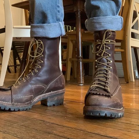 Wesco Highliner in brown (polished black)