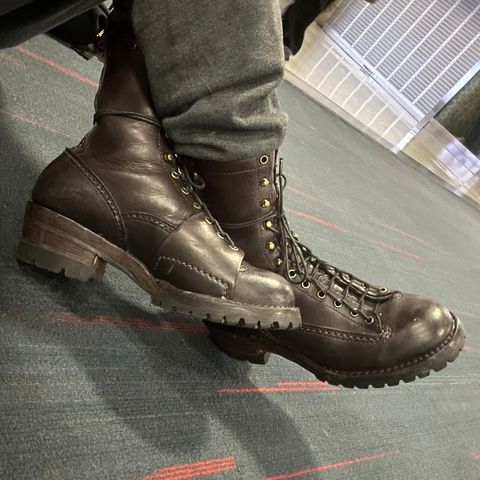 Wesco Highliner in brown (polished black)