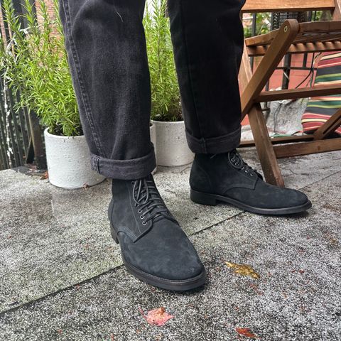 Santalum Service Boot in C.F. Stead Black Kudu Reverse