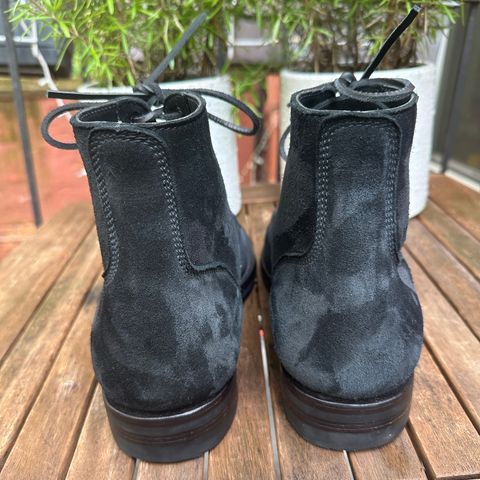 Santalum Service Boot in C.F. Stead Black Kudu Reverse