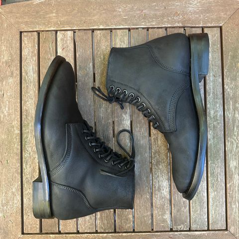 Santalum Service Boot in C.F. Stead Black Kudu Reverse