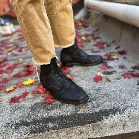 Santalum Service Boot in C.F. Stead Black Kudu Reverse