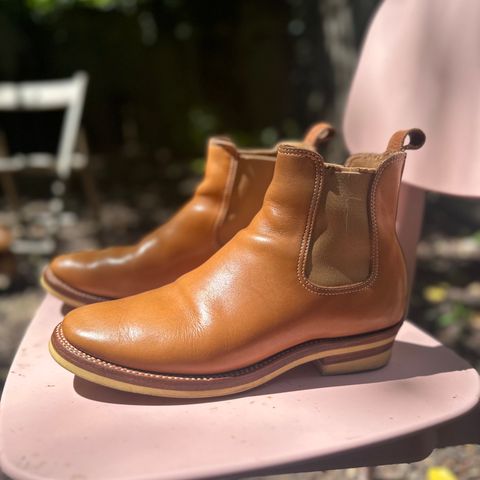 Flame Panda Wholecut Chelsea in Tochigi Natural Cowhide