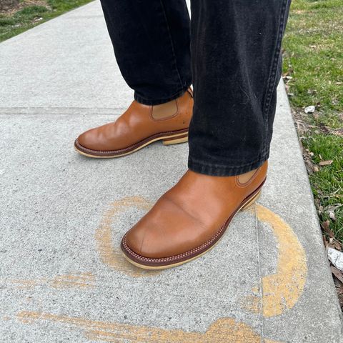 Flame Panda Wholecut Chelsea in Tochigi Natural Cowhide
