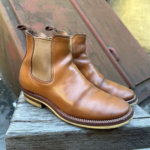 Flame Panda Wholecut Chelsea in Tochigi Natural Cowhide