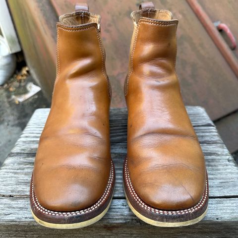 Flame Panda Wholecut Chelsea in Tochigi Natural Cowhide