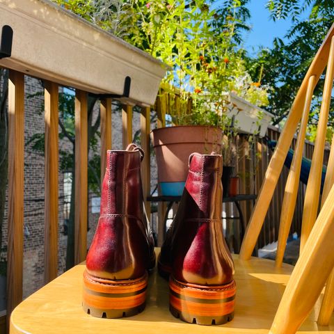 BLKBRD Custom Fred Boot in Zonta Museum Calf