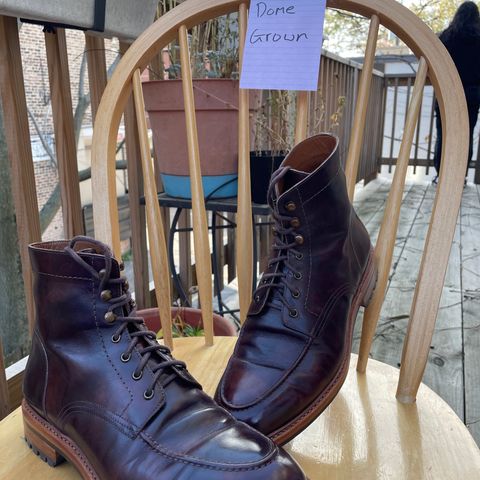BLKBRD Custom Fred Boot in Zonta Museum Calf