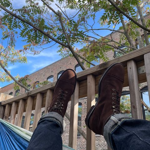 Meermin Service Boot in Superbuck Brown Suede