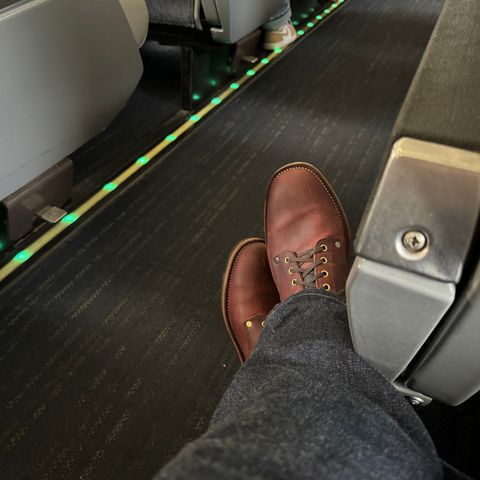 NF Bootmaker Fritz Boot in Tempesti Baku & Horween Tumbled Black Chromexcel