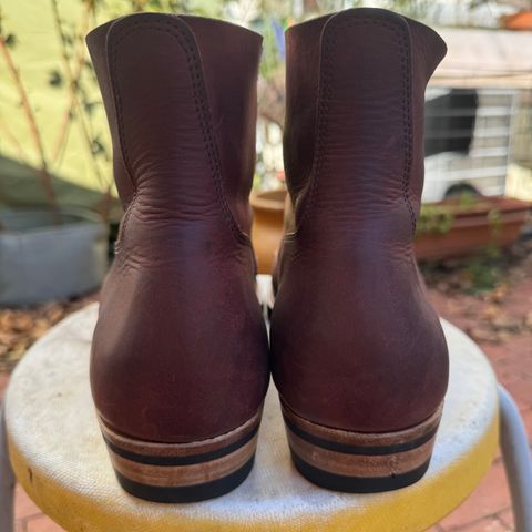 NF Bootmaker Fritz Boot in Tempesti Baku & Horween Tumbled Black Chromexcel