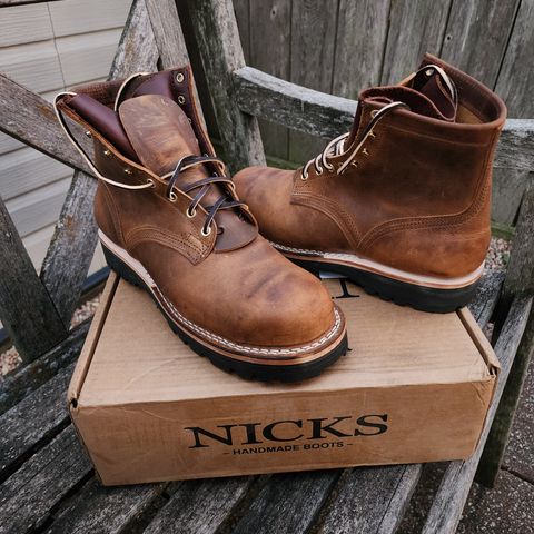 Nicks MTO in Horween Orange Predator