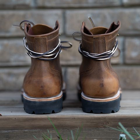 Nicks MTO in Horween Orange Predator