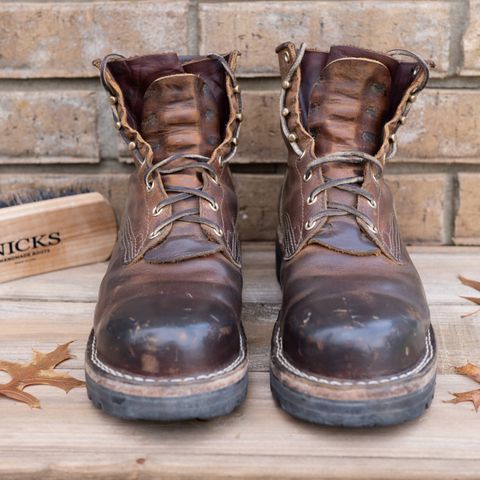 Nicks MTO in Horween Orange Predator