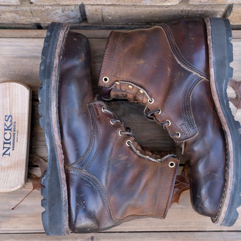 Nicks MTO in Horween Orange Predator