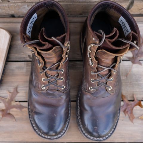 Nicks MTO in Horween Orange Predator