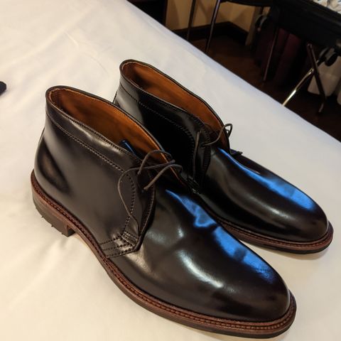 Alden 2-Eyelet Chukka in Horween Color 8 Shell Cordovan