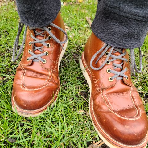 View photo of Grant Stone Brass Boot in Badalassi Carlo Saddle Tan Minerva