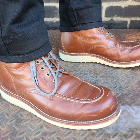 View photo of Grant Stone Brass Boot in Badalassi Carlo Saddle Tan Minerva