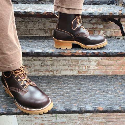 Nicks Urban Logger in Horween Brown Waxed Flesh
