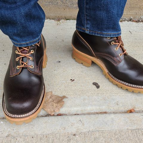 Nicks Urban Logger in Horween Brown Waxed Flesh