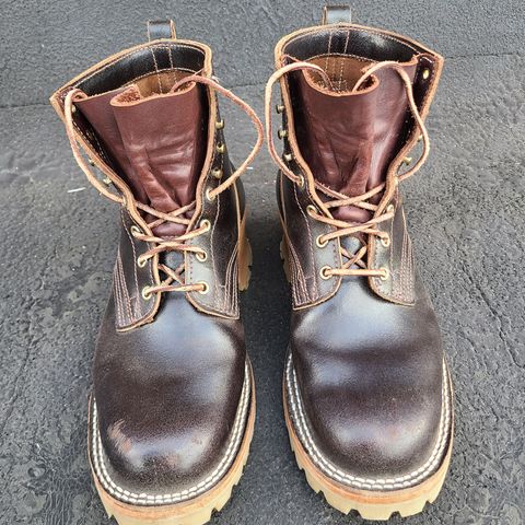 Nicks Urban Logger in Horween Brown Waxed Flesh