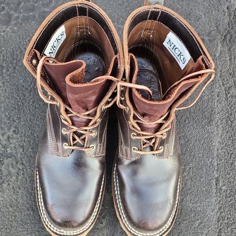 Nicks Urban Logger in Horween Brown Waxed Flesh