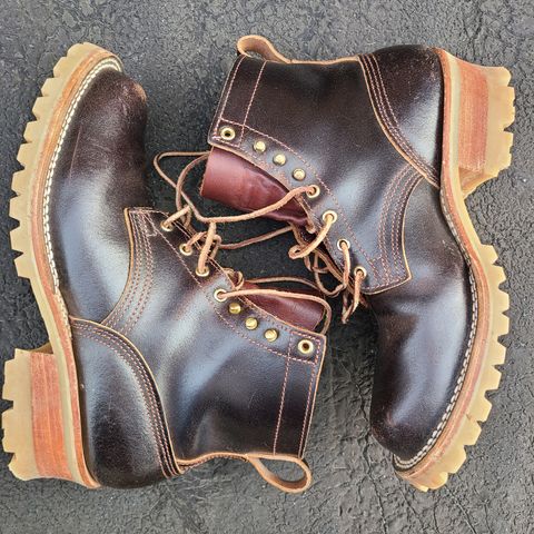 View photo of Nicks Urban Logger in Horween Brown Waxed Flesh