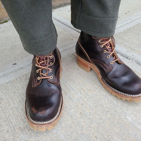 View photo of Nicks Urban Logger in Horween Brown Waxed Flesh