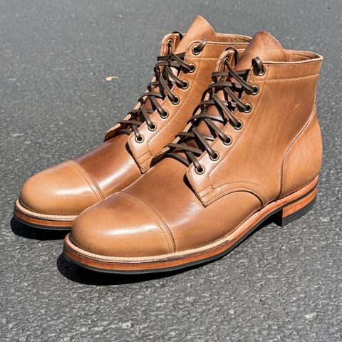 View photo of Viberg Service Boot in Horween Natural Chromexcel