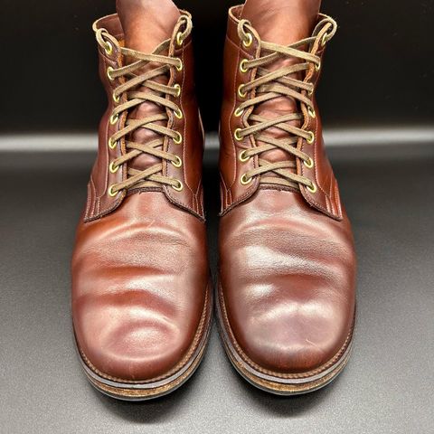 View photo of Viberg Service Boot in Horween Brown Chromexcel