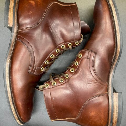 View photo of Viberg Service Boot in Horween Brown Chromexcel