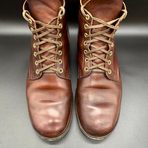 View photo of Viberg Service Boot in Horween Brown Chromexcel