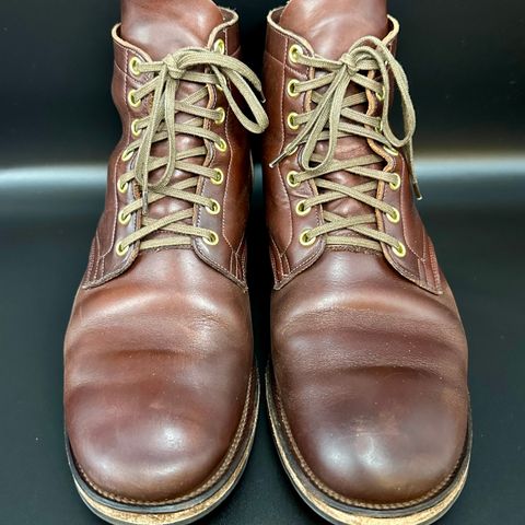 View photo of Viberg Service Boot in Horween Brown Chromexcel