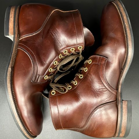 View photo of Viberg Service Boot in Horween Brown Chromexcel