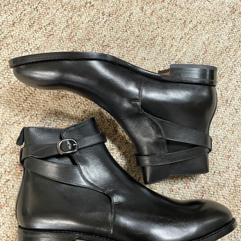Beckett Simonon Douglas Jodhpur Boots in Gruppo Mastrotto Black Full-Grain Calfskin