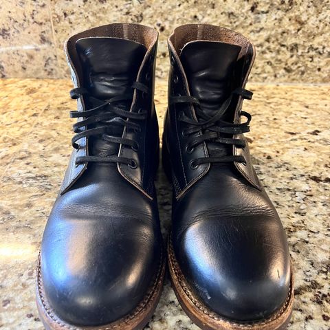 View photo of Oak Street Bootmakers Field Boot in Horween Black Chromexcel