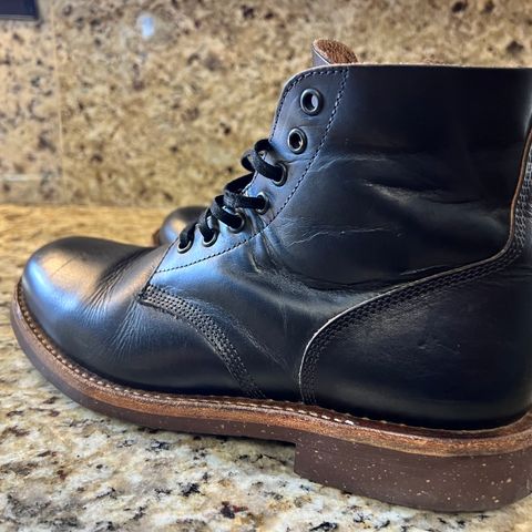 View photo of Oak Street Bootmakers Field Boot in Horween Black Chromexcel