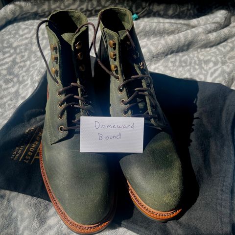 Parkhurst The Allen in C.F. Stead Black Spruce Waxy Commander Suede