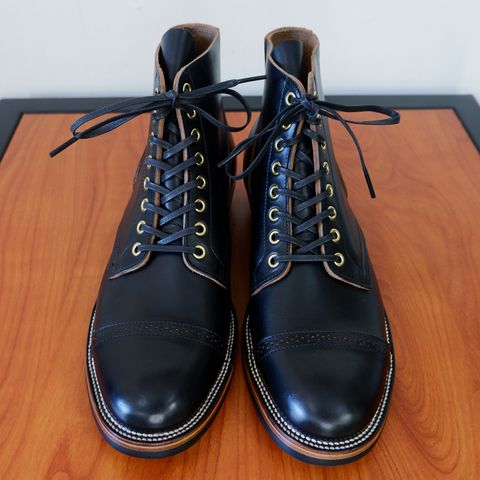 XBXS Land Boots in Horween Black Chromexcel