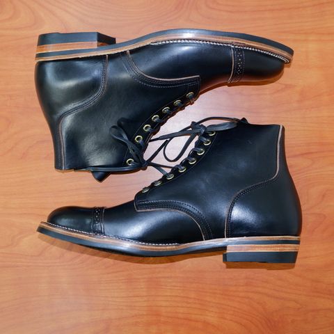 XBXS Land Boots in Horween Black Chromexcel