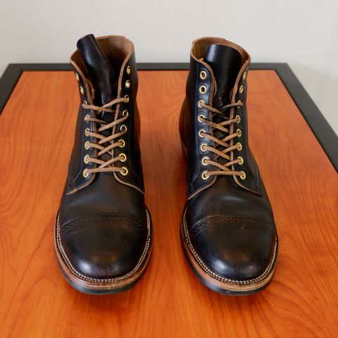 XBXS Land Boots in Horween Black Chromexcel