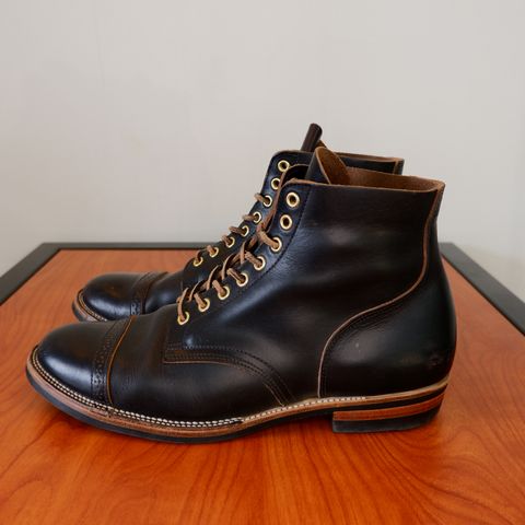 XBXS Land Boots in Horween Black Chromexcel