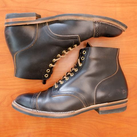 XBXS Land Boots in Horween Black Chromexcel