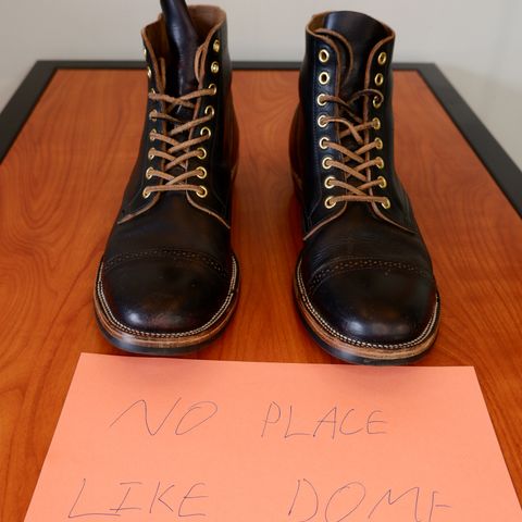 XBXS Land Boots in Horween Black Chromexcel