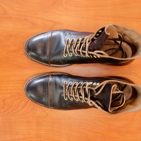XBXS Land Boots in Horween Black Chromexcel