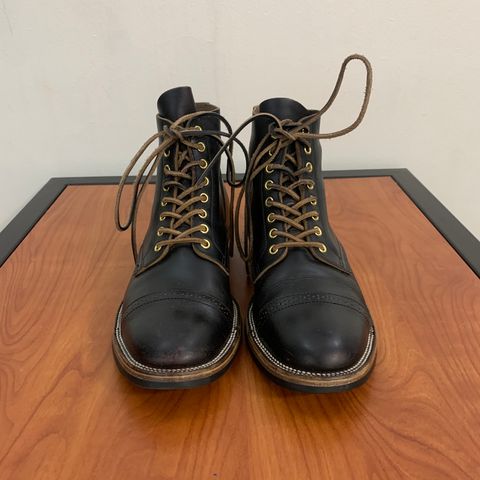 XBXS Land Boots in Horween Black Chromexcel