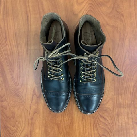 XBXS Land Boots in Horween Black Chromexcel
